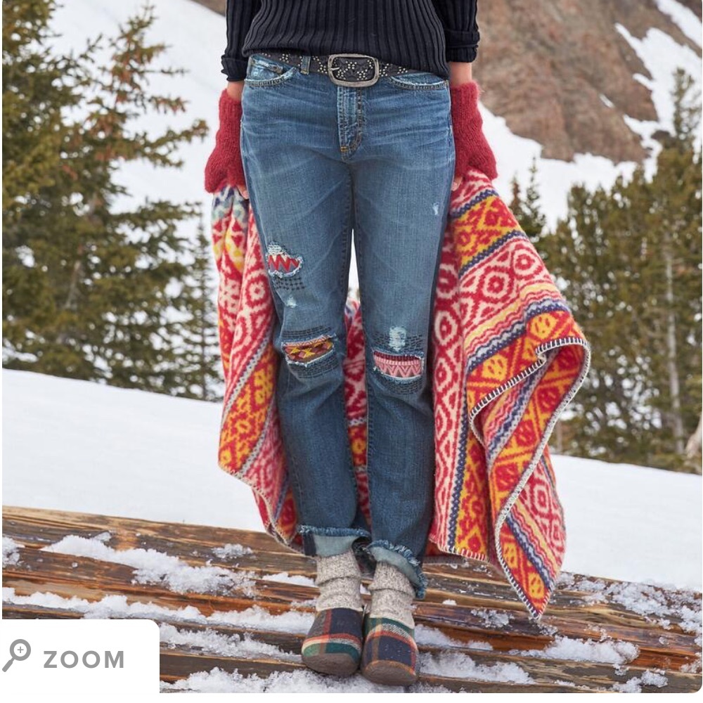 Sundance Playful Patch Jean EUC